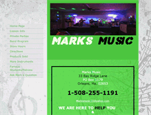 Tablet Screenshot of marksmusic.org